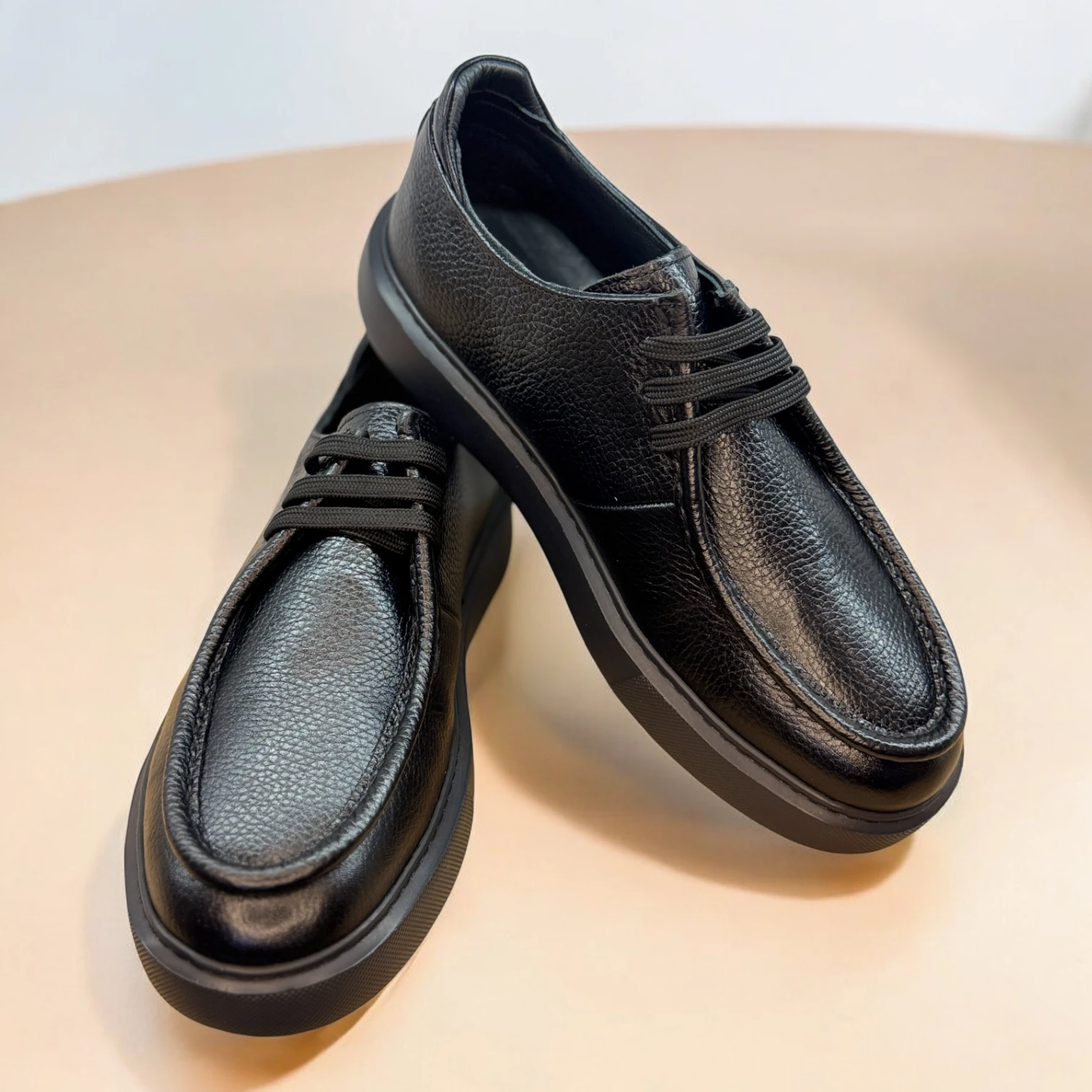 STEPMI HAKİKİ DERİ SİYAH CASUAL