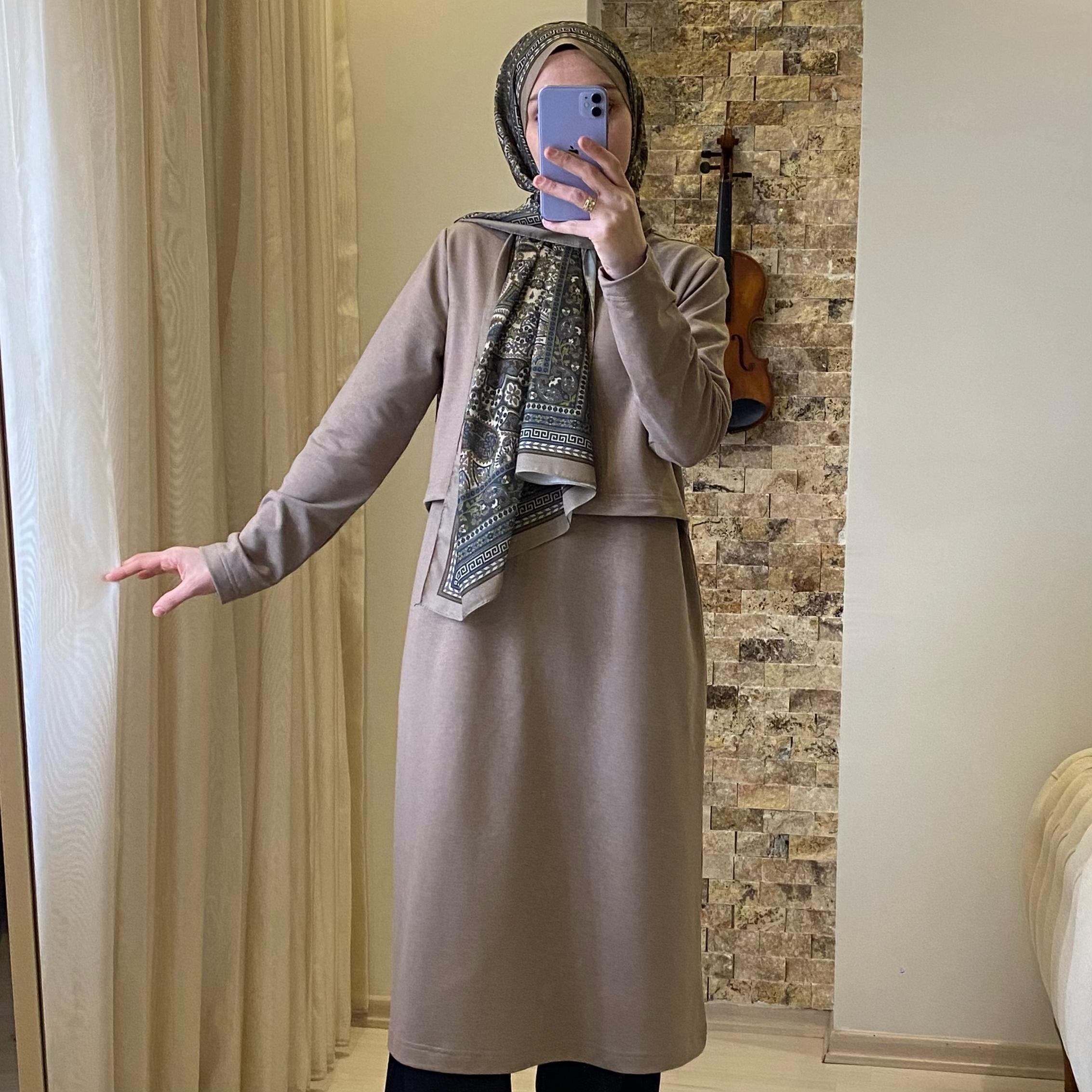 Mersha Mokka Emzirme Özellikli Tunik Lohusa Anneler İçin Pratik Tasarım