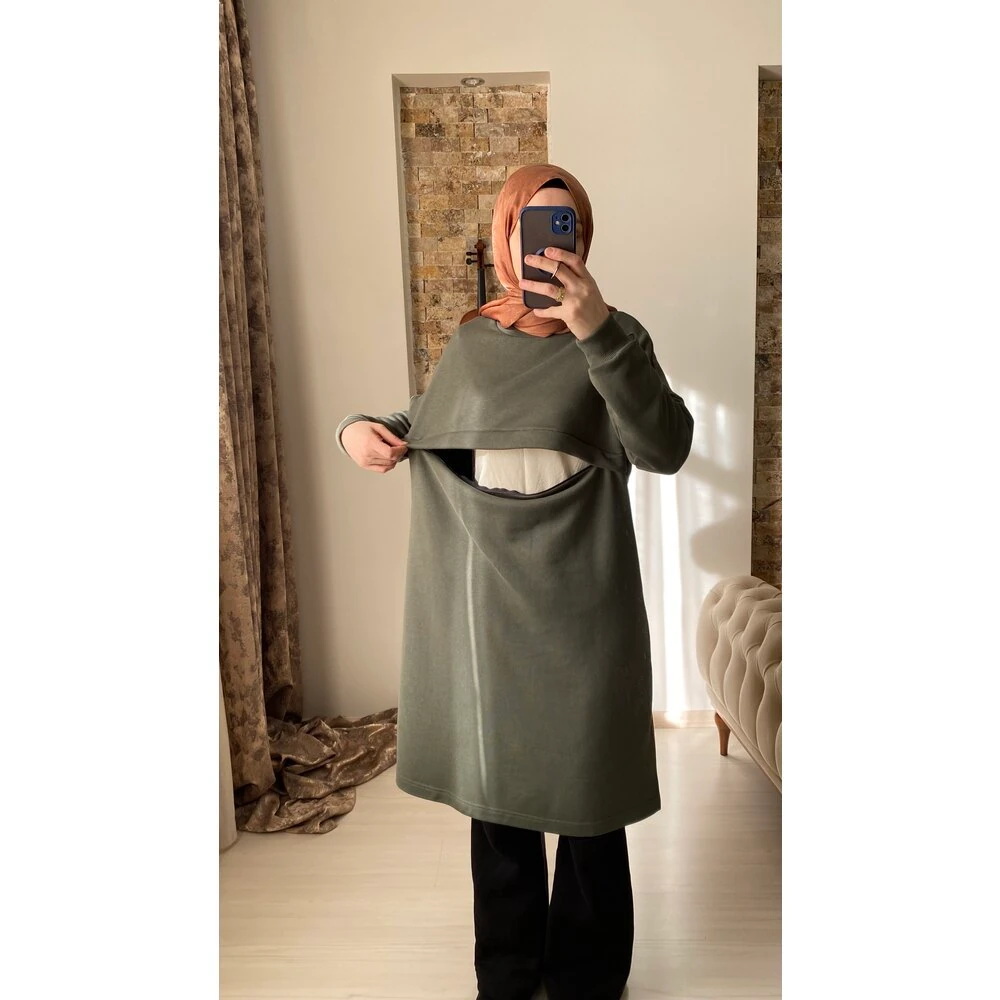 Oversize Tunik 100cm (Haki)