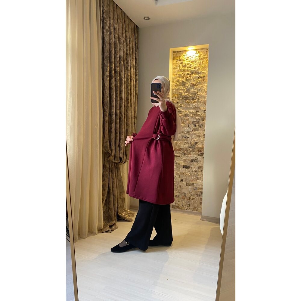 Tokalı Tunik Bordo