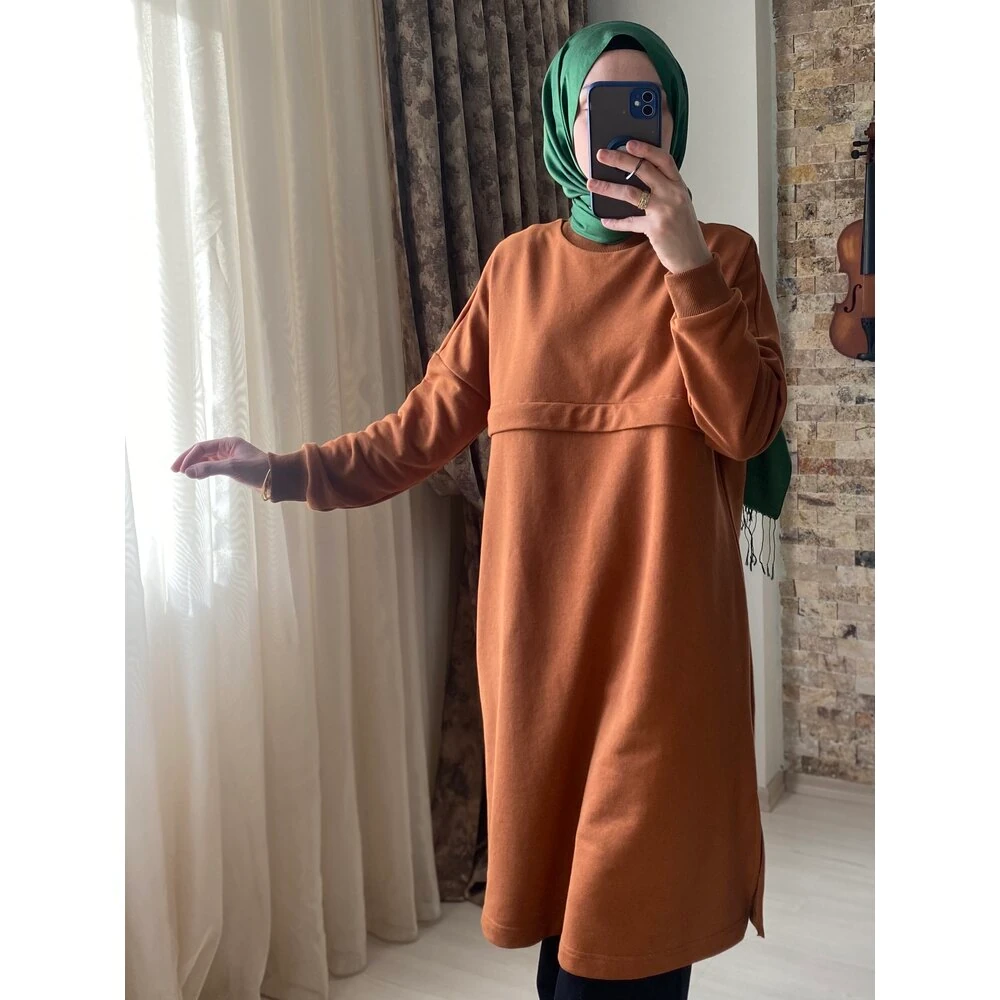 Oversize Tunik 100cm (Tarçın)