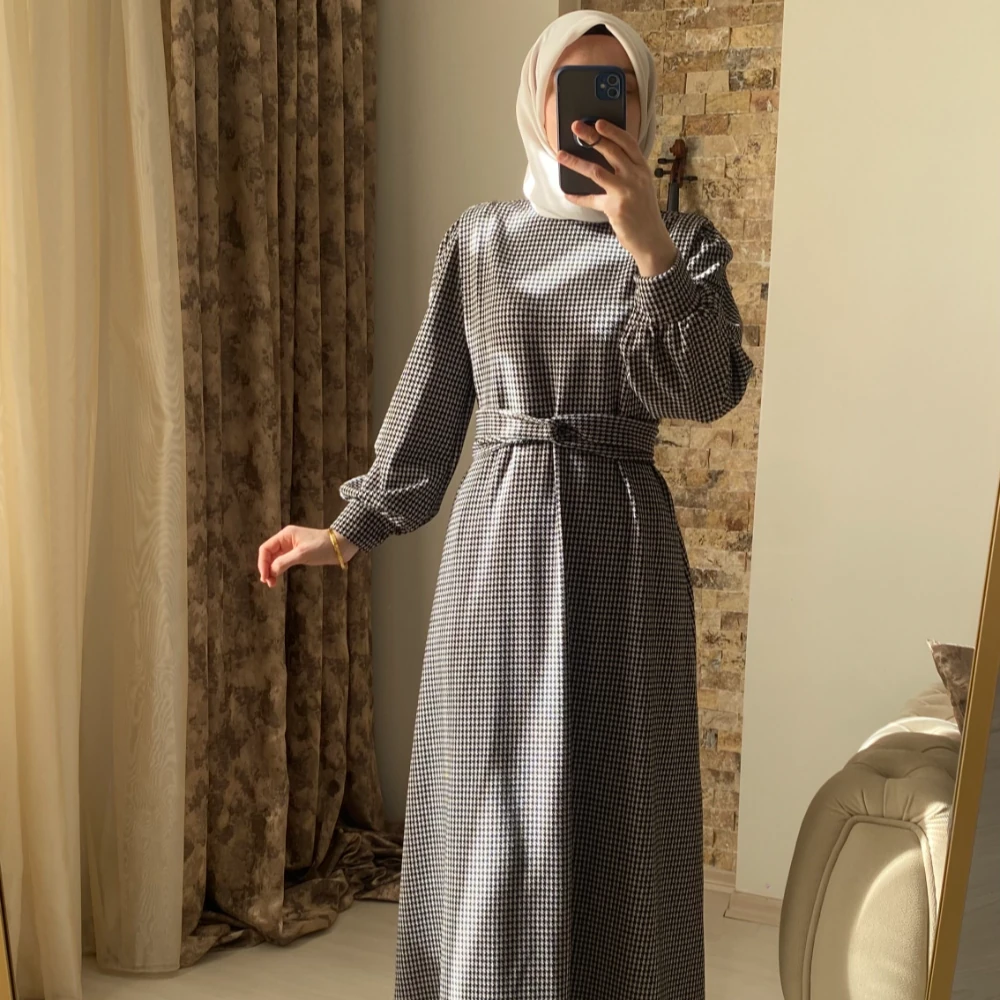 Mersha Gri Ahu Emzirme Detaylı Elbise Lohusa Anneler İçin Özel Tasarım