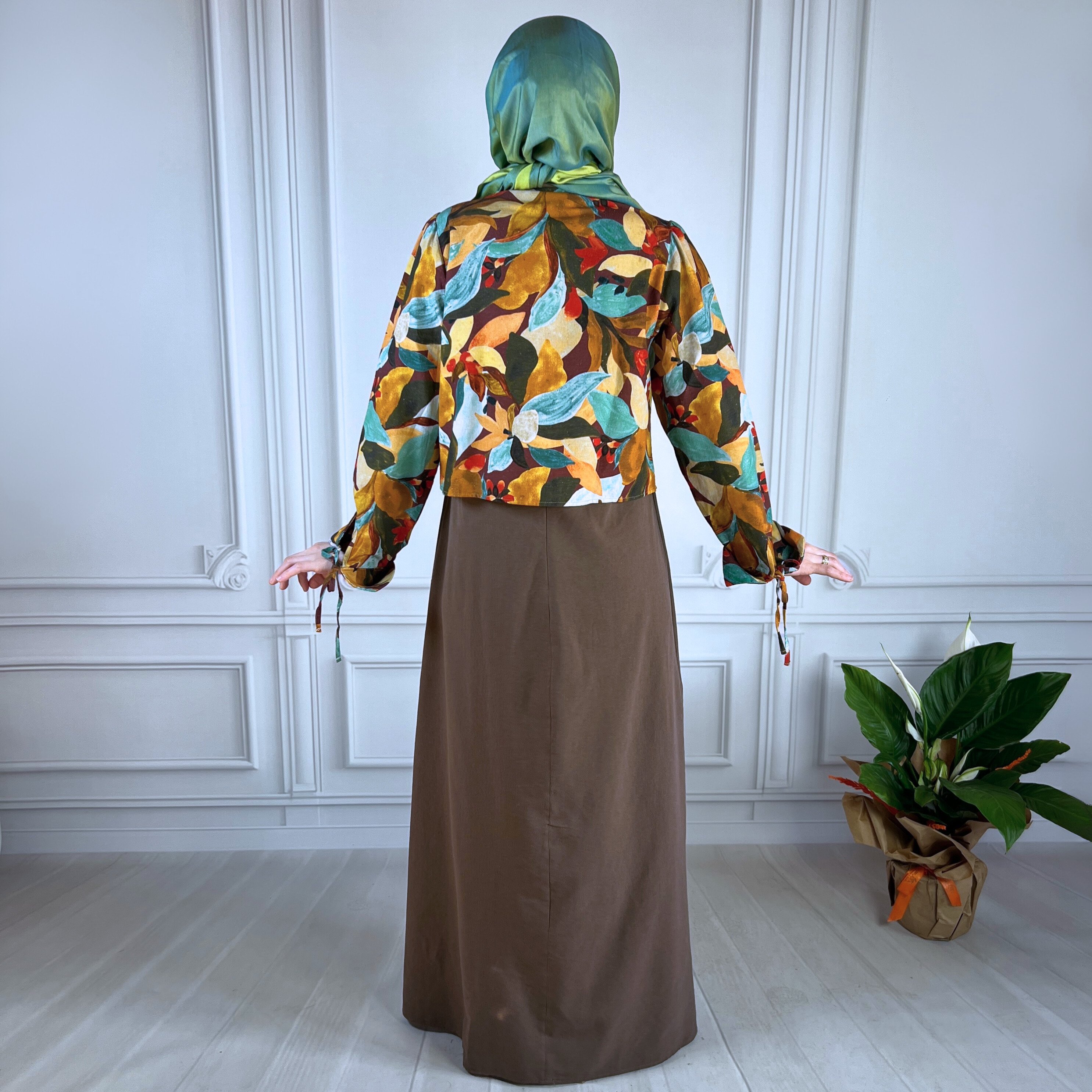 Mersha Latte Natural Ceketli Emzirme Takımı Lohusa Anneler İçin