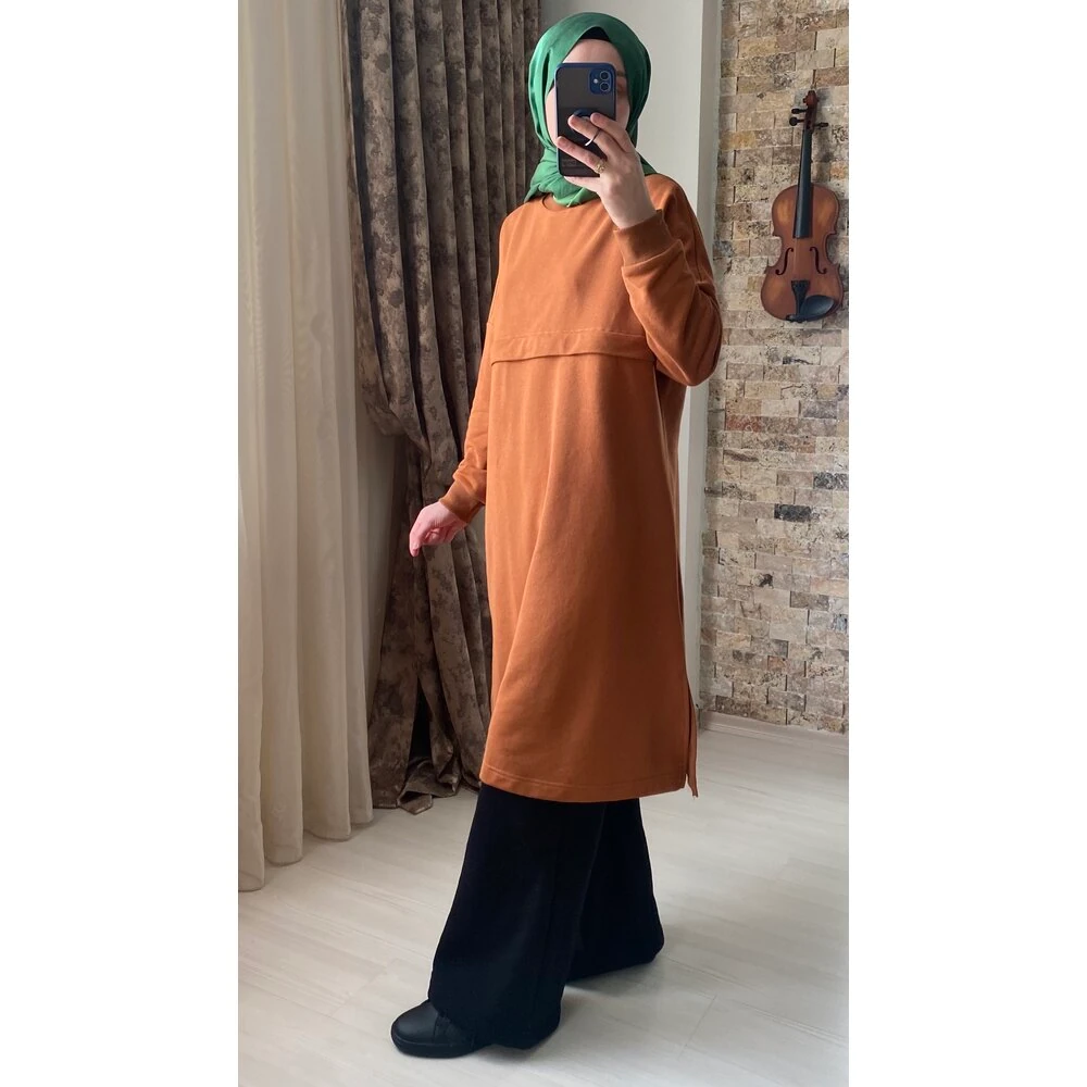 Oversize Tunik 100cm (Tarçın)