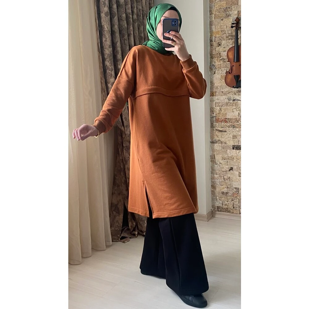 Oversize Tunik 100cm (Tarçın)