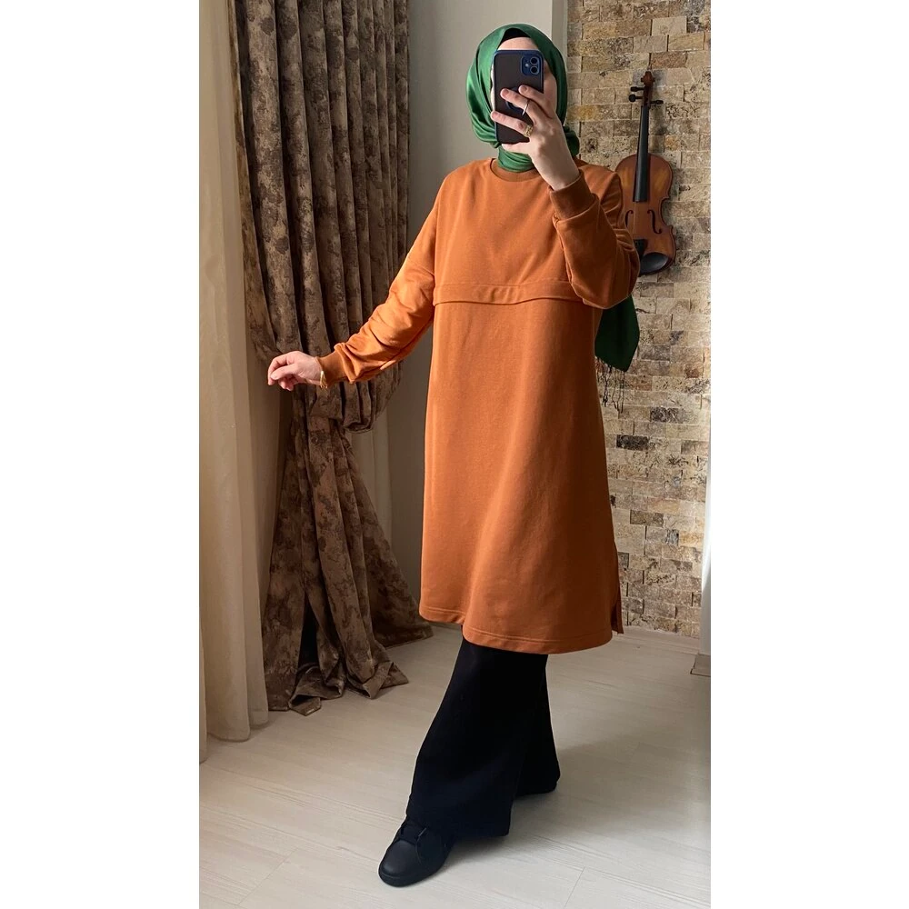 Oversize Tunik 100cm (Tarçın)