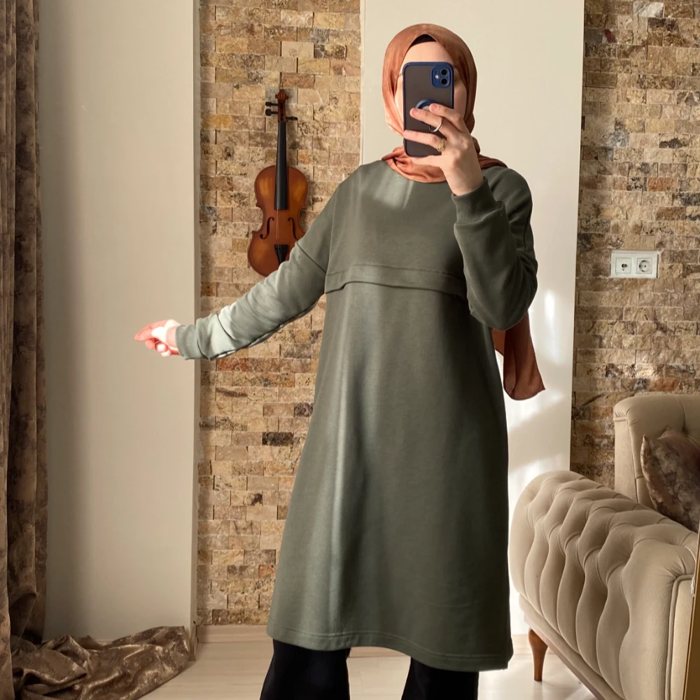 Oversize Tunik 100cm (Haki)