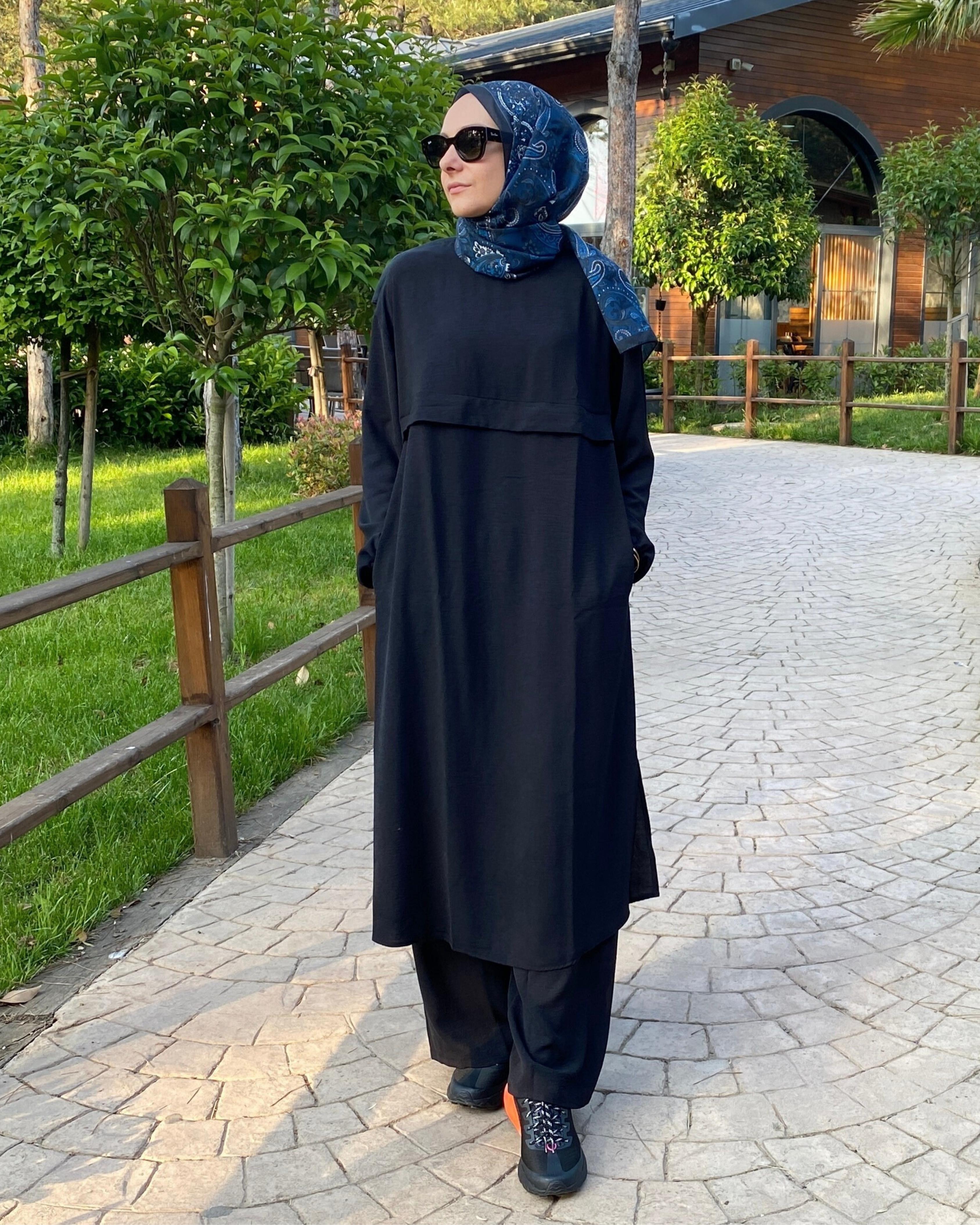 Mersha Ayrobin Emzirme Takımı Lohusa Anneler İçin Tasarım - Siyah