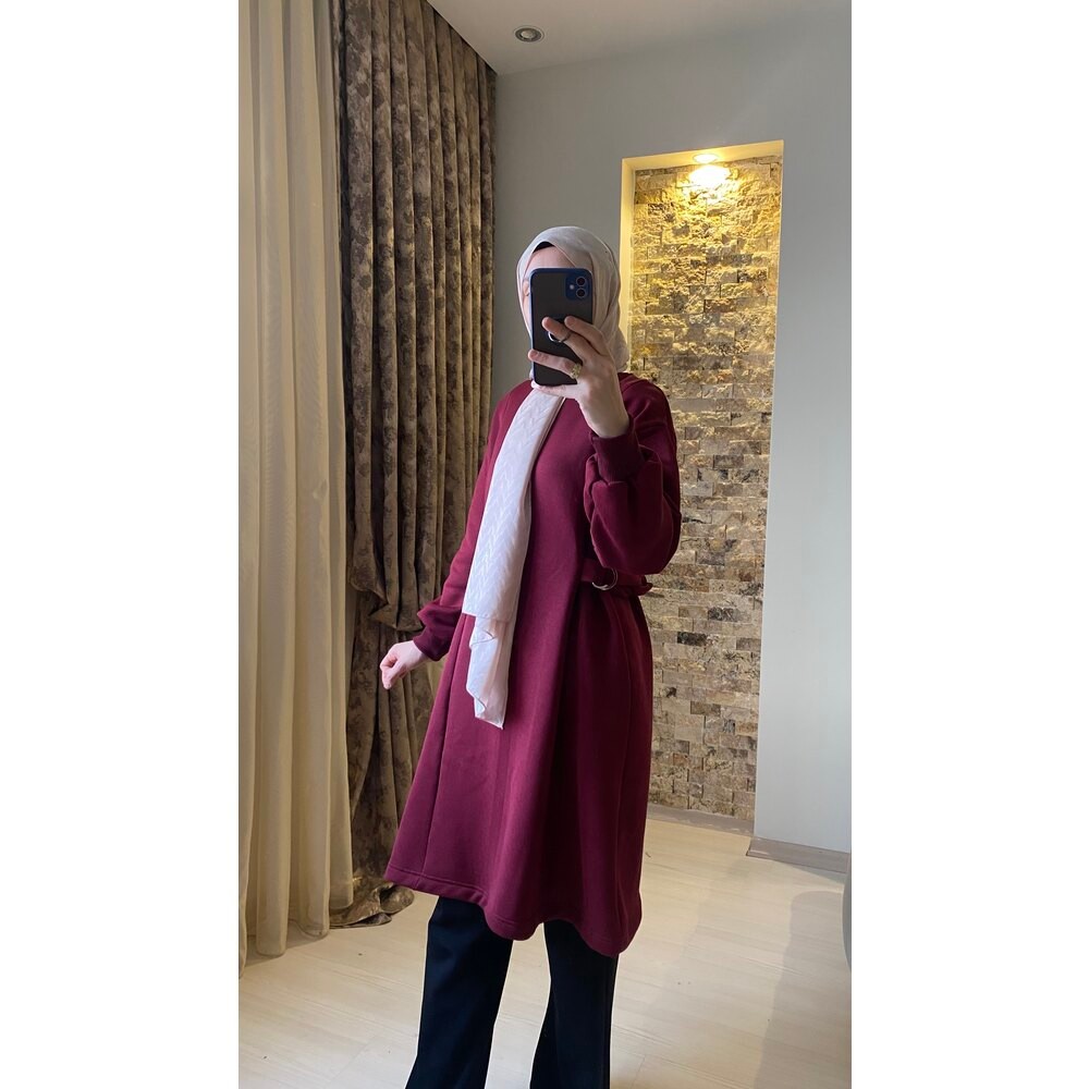 Tokalı Tunik Bordo