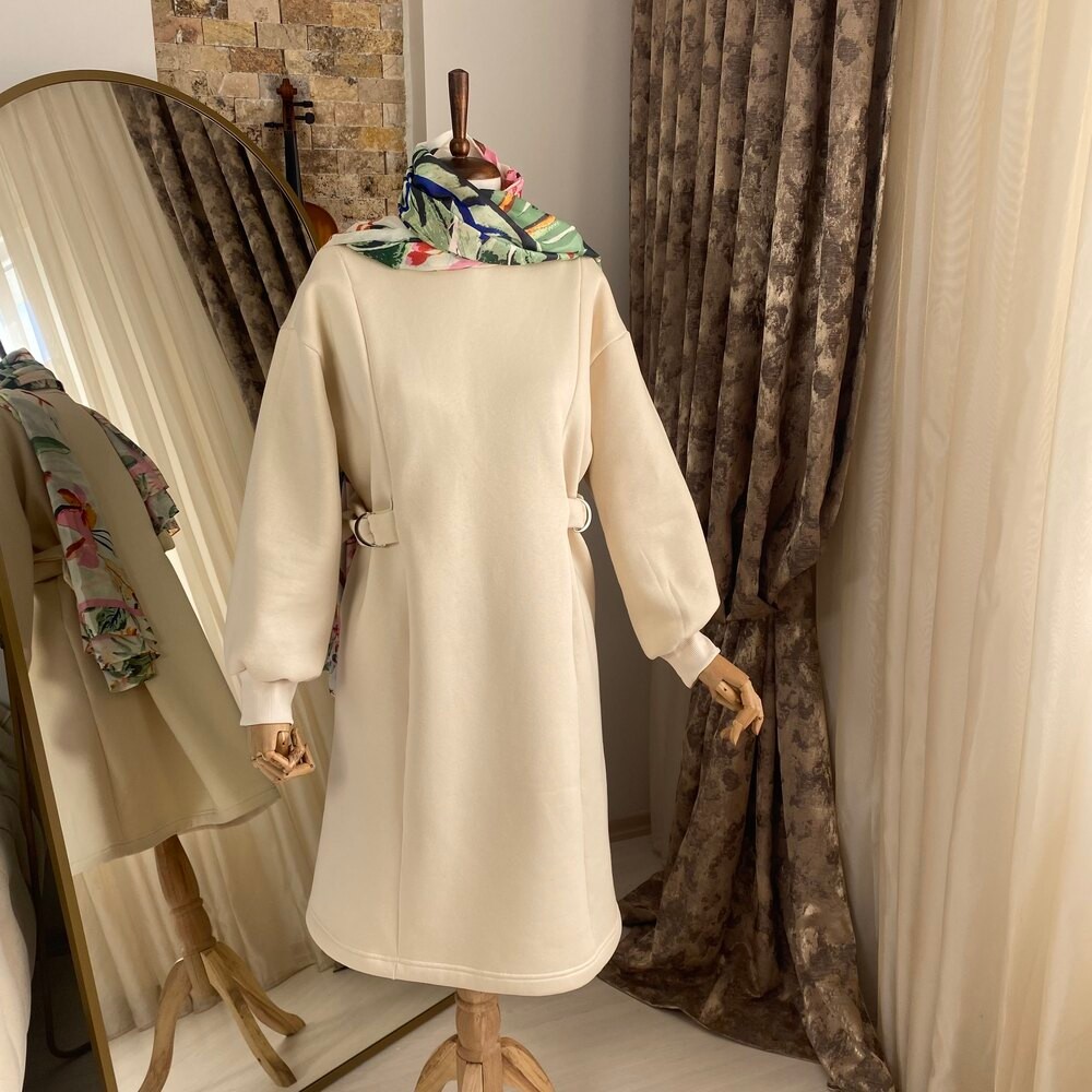 Tokalı Tunik Ekru