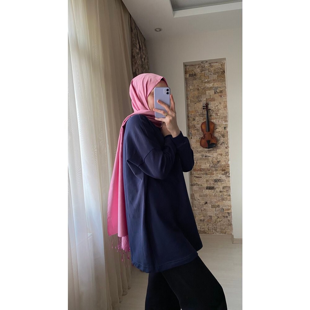 Oversize Sweat 80cm (Lacivert)