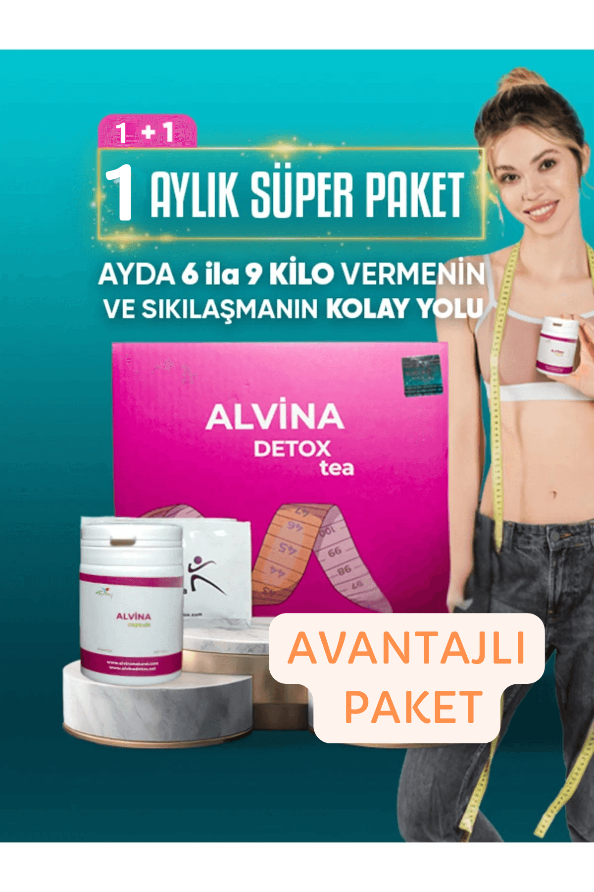 Alvina 1 Kapsül 1 Çay Süper Paket