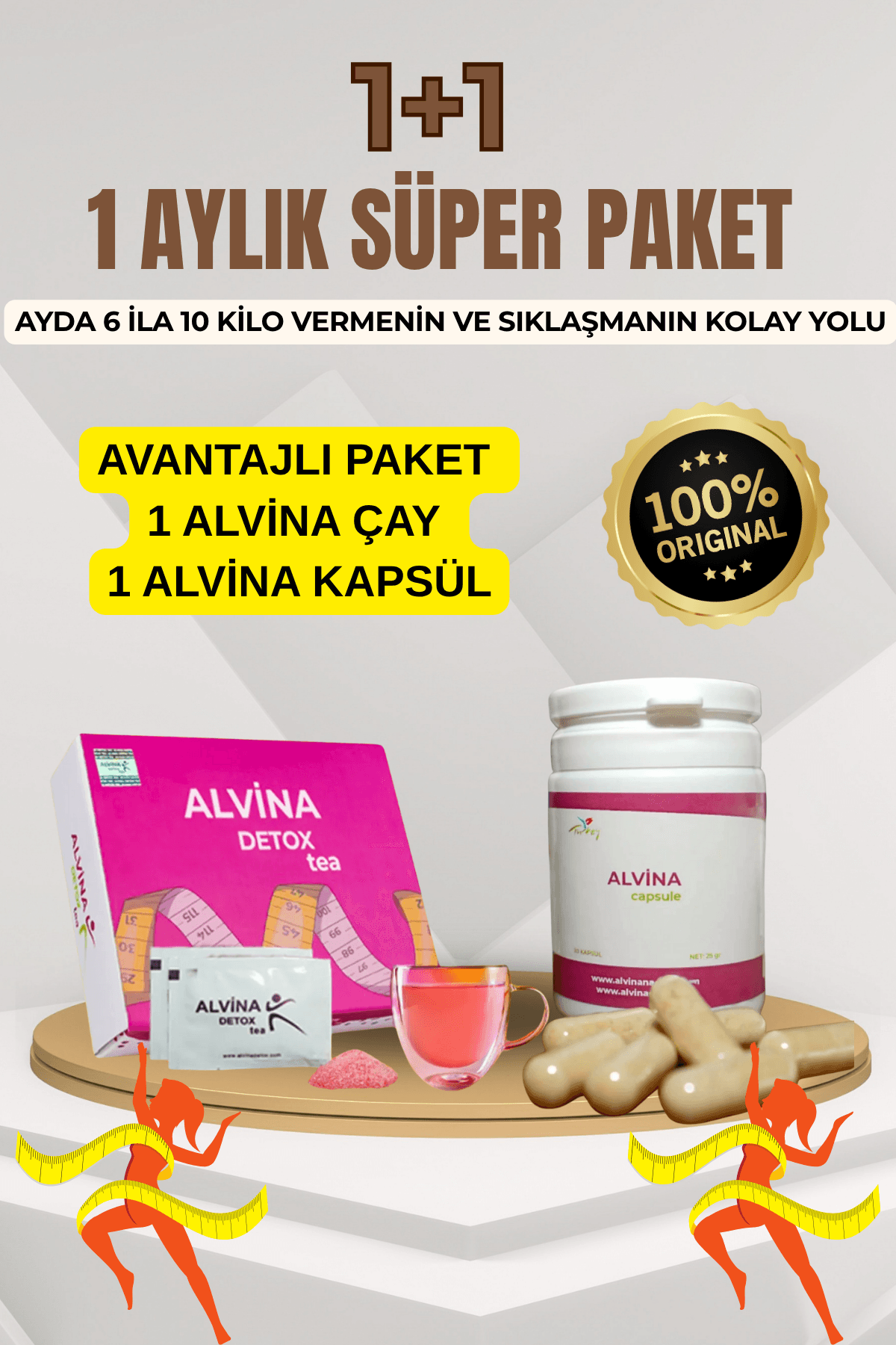 Alvina 1 Kapsül 1 Çay Süper Paket