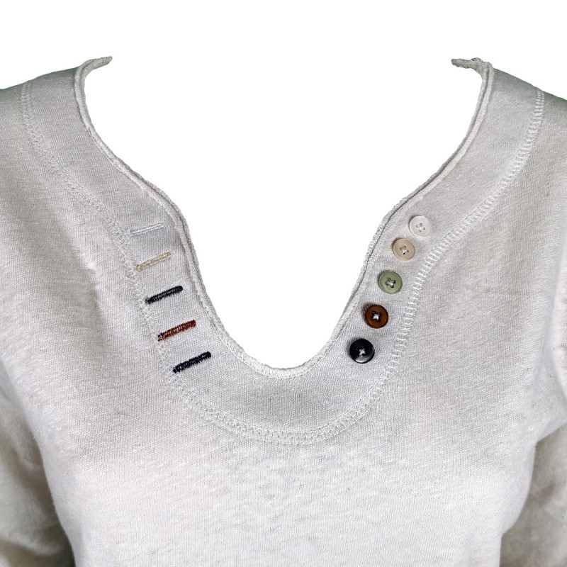 Long Sleeve T-Shirt With A Rhinestone Love On The Back