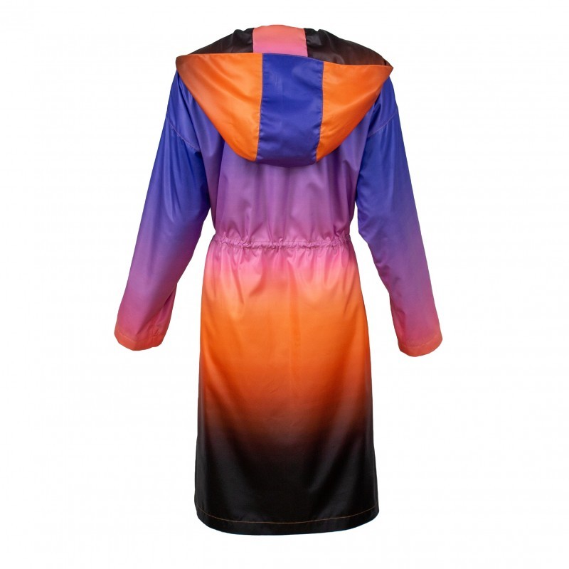 Ombre Raincoat with Hoodie
