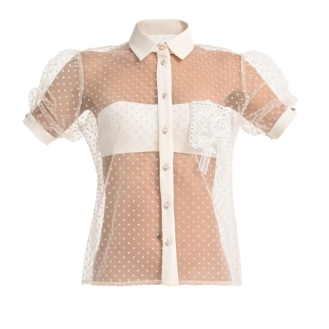 も*子様 DOT SHEER SHIRTS linkable も*子様 DOT SHEER SHIRTS linkable も*子様 DOT SHEER SHIRTS