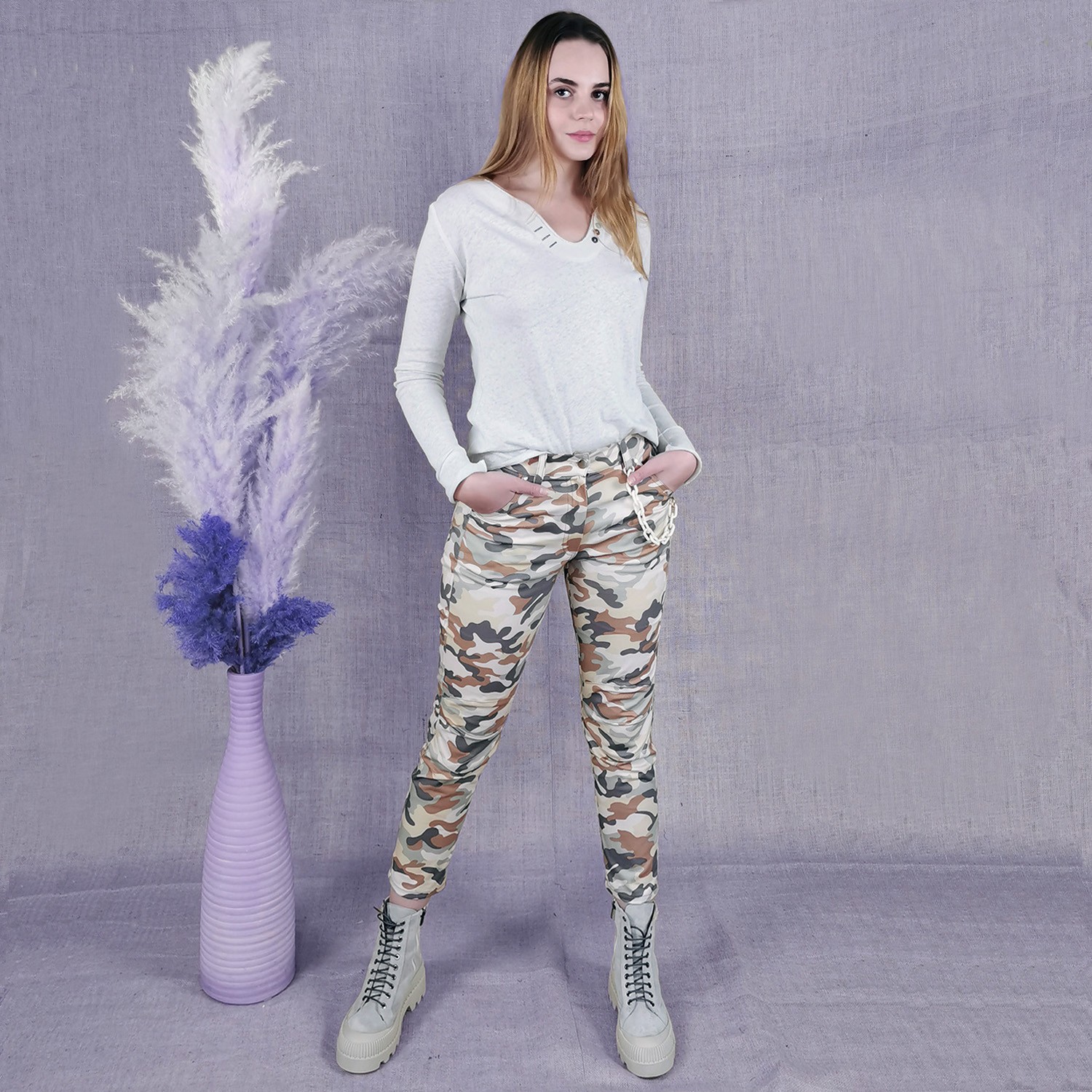 Five-Pocket Camo Pants