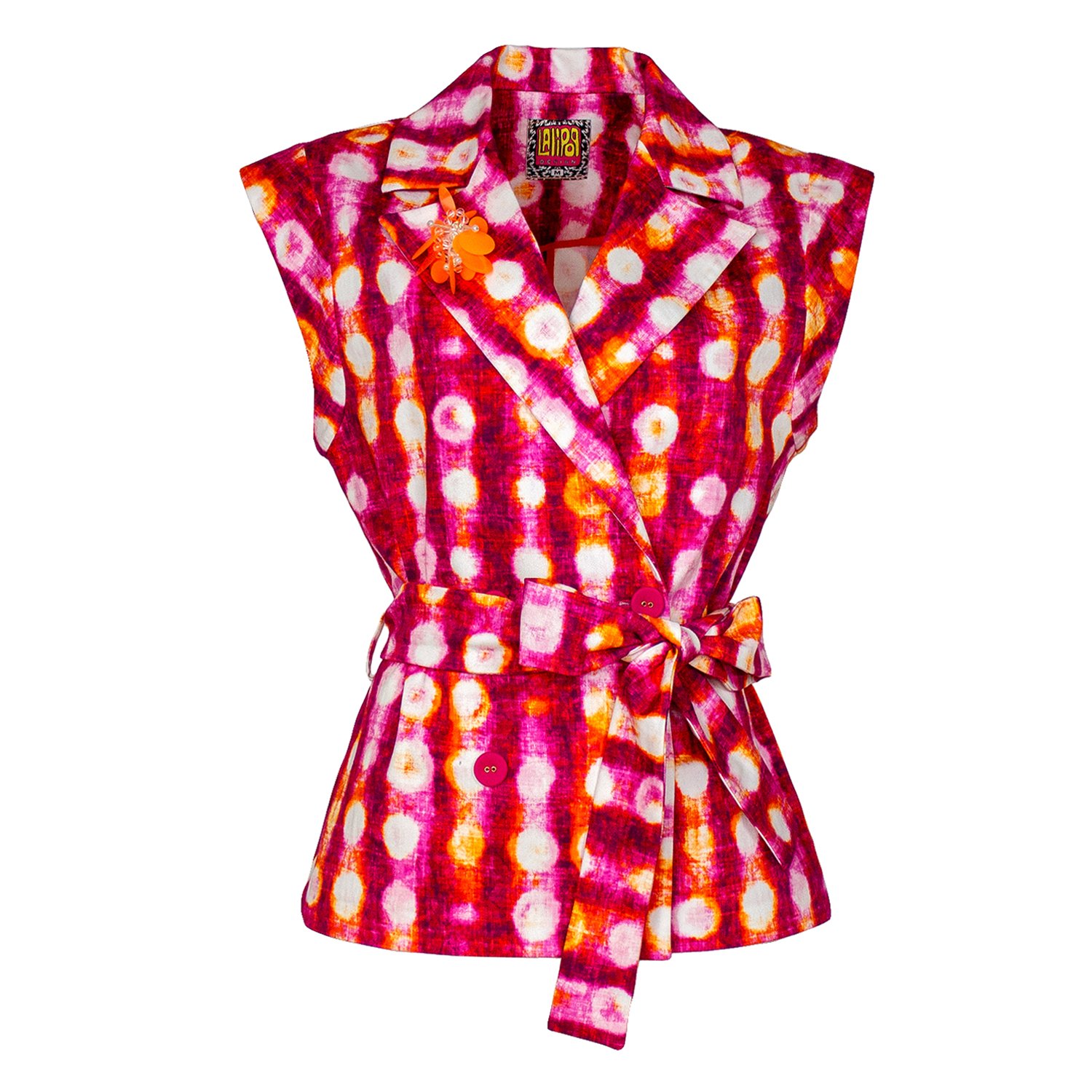 Unlined Belted Vest Jacket