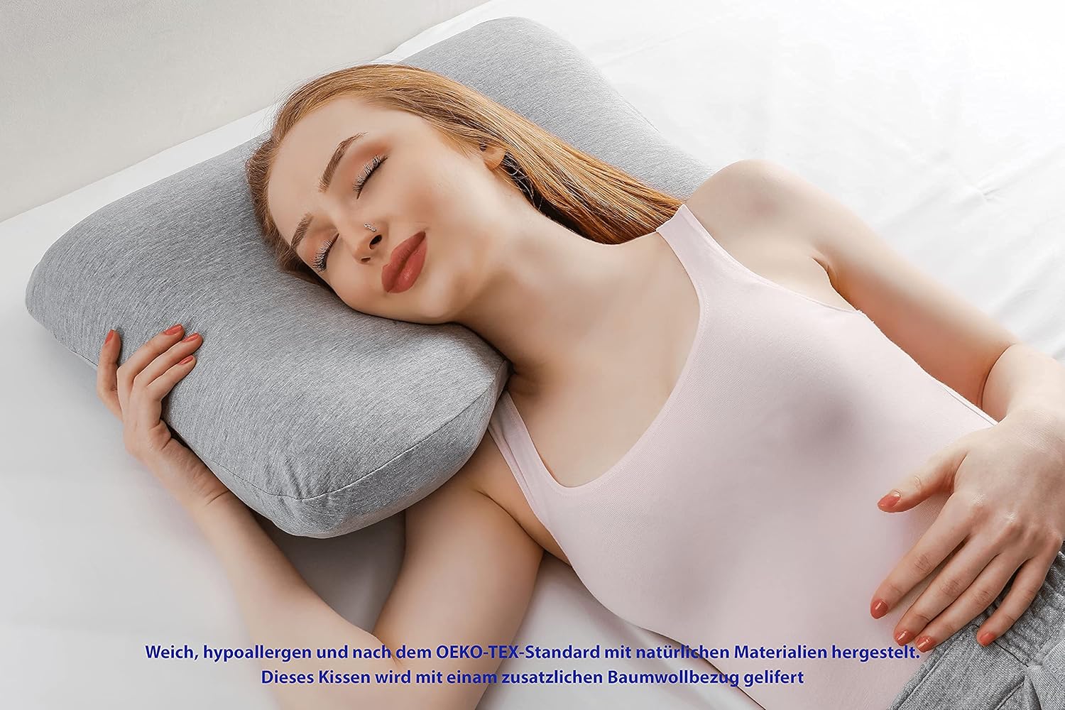 Alkamto Visco Hafızalı Ortopedik Kelebek Yastık 56x47x11,5 cm Termoregülasyonlu, Hipoalerjenik, Yan ve Sırt Üstü Uyuyanlar İçin