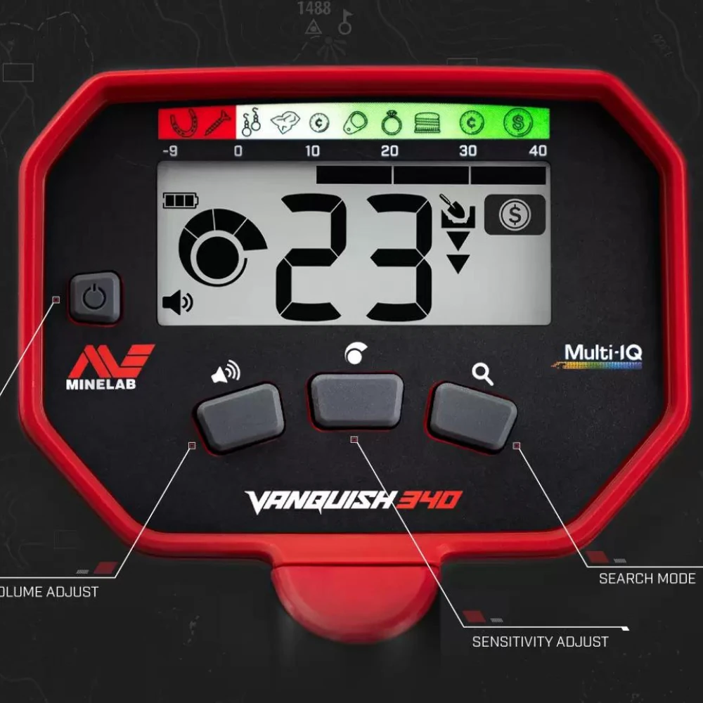 Minelab Vanquish 340 Multi Frekans Metal Dedektör (VLF)