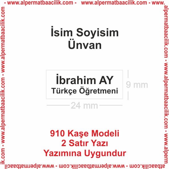 910 İsim Kaşesi