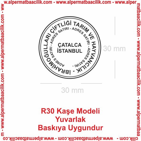 R30 Yuvarlak Kaşe