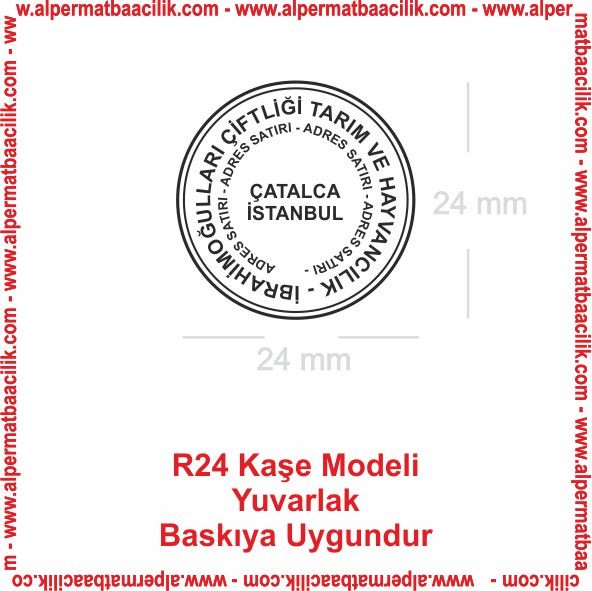 R24 Yuvarlak Kaşe