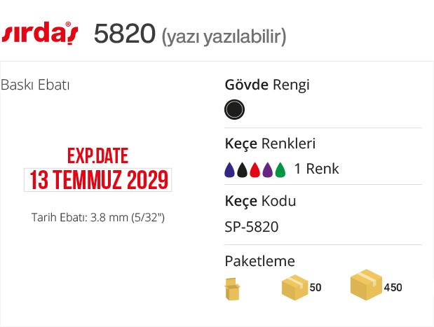 5820 Tarih Kaşesi