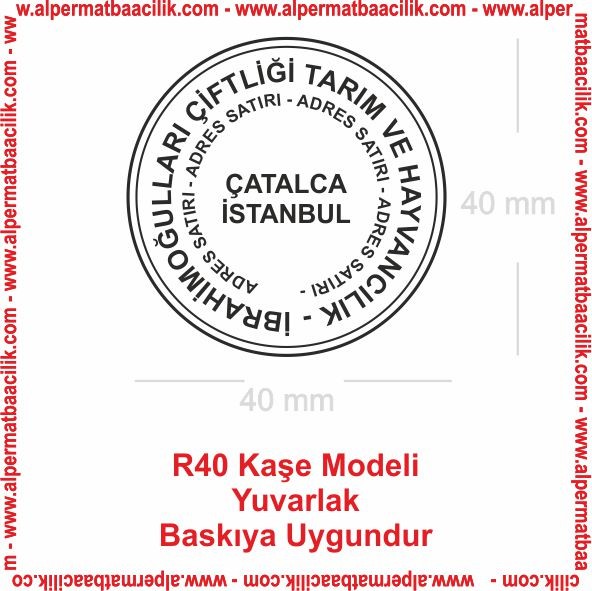 R40 Yuvarlak Kaşe