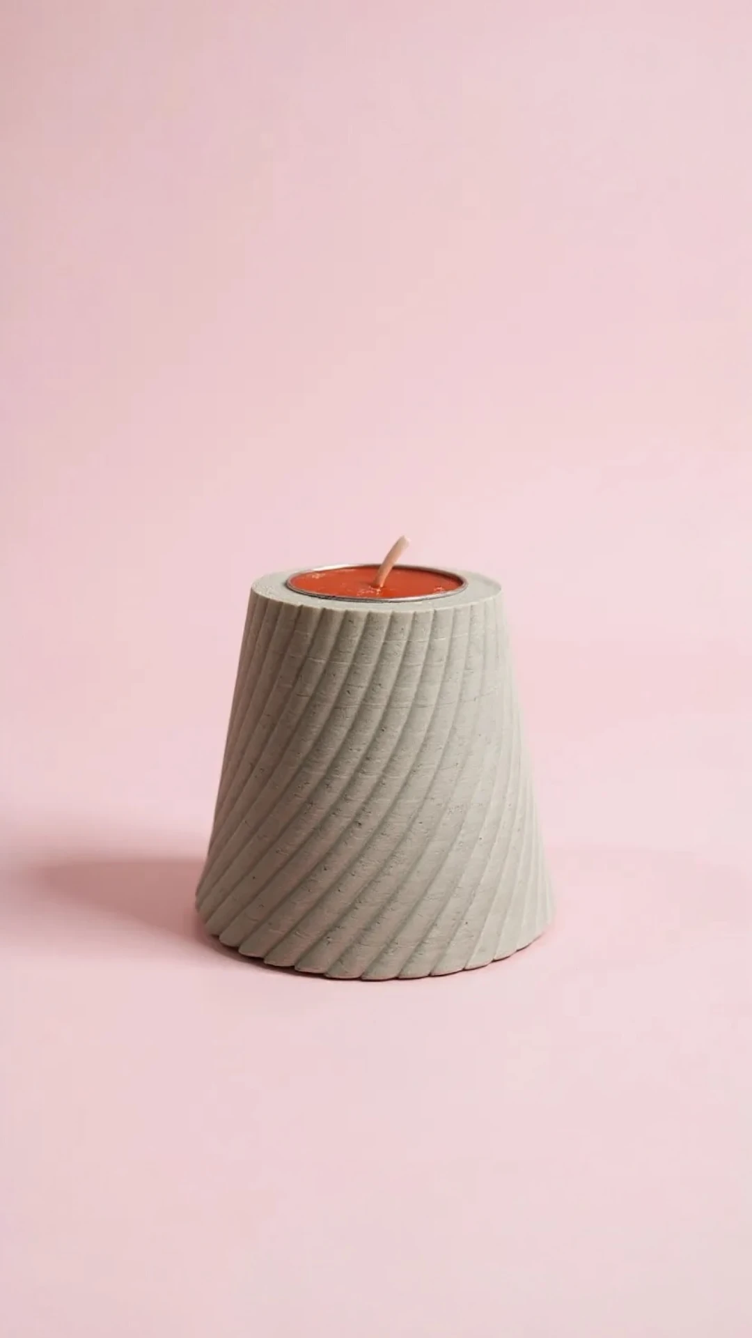 Luxa Swirl – 3'lü Spiral Formlu Dekoratif Tealight Mumluk Seti | Modern Şamdan | Estetik Ev Aksesuarı