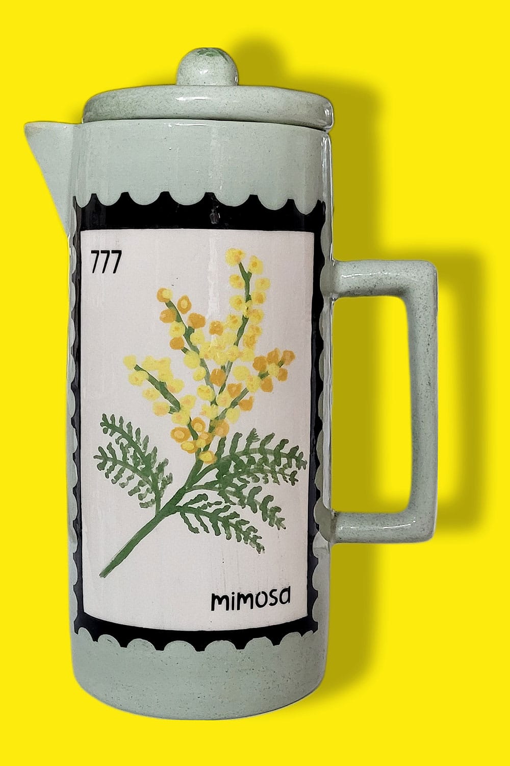 Seramik Renkli Sürahi - Mimoza