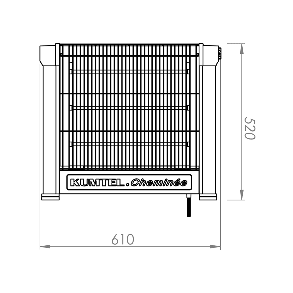 KUMTEL KS-2763 MİNİ ŞÖMİNE ELEKTİRKLİ ISITICI