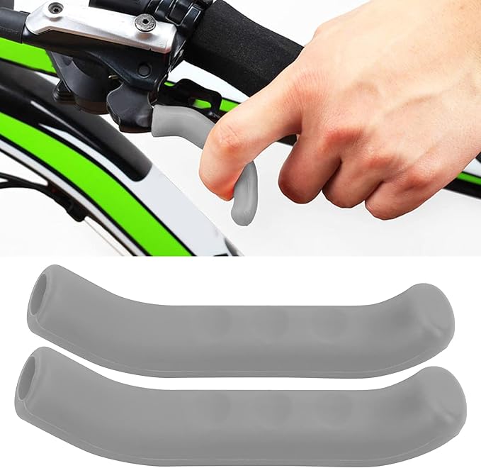 Bisiklet - Scooter Fren Kolu Koruyucu Tüm Bisikletlerle Uyumlu Bisiklet Fren Kol Koruma Gri