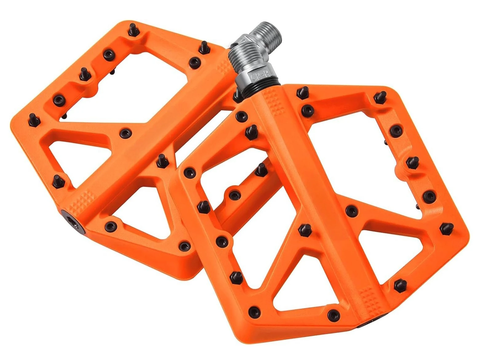 Rulmanlı, Kaymaz, Geniş Bisiklet Platform Pedalı 8 Çivili Plastik Pedal Bisiklet Yedek Parça