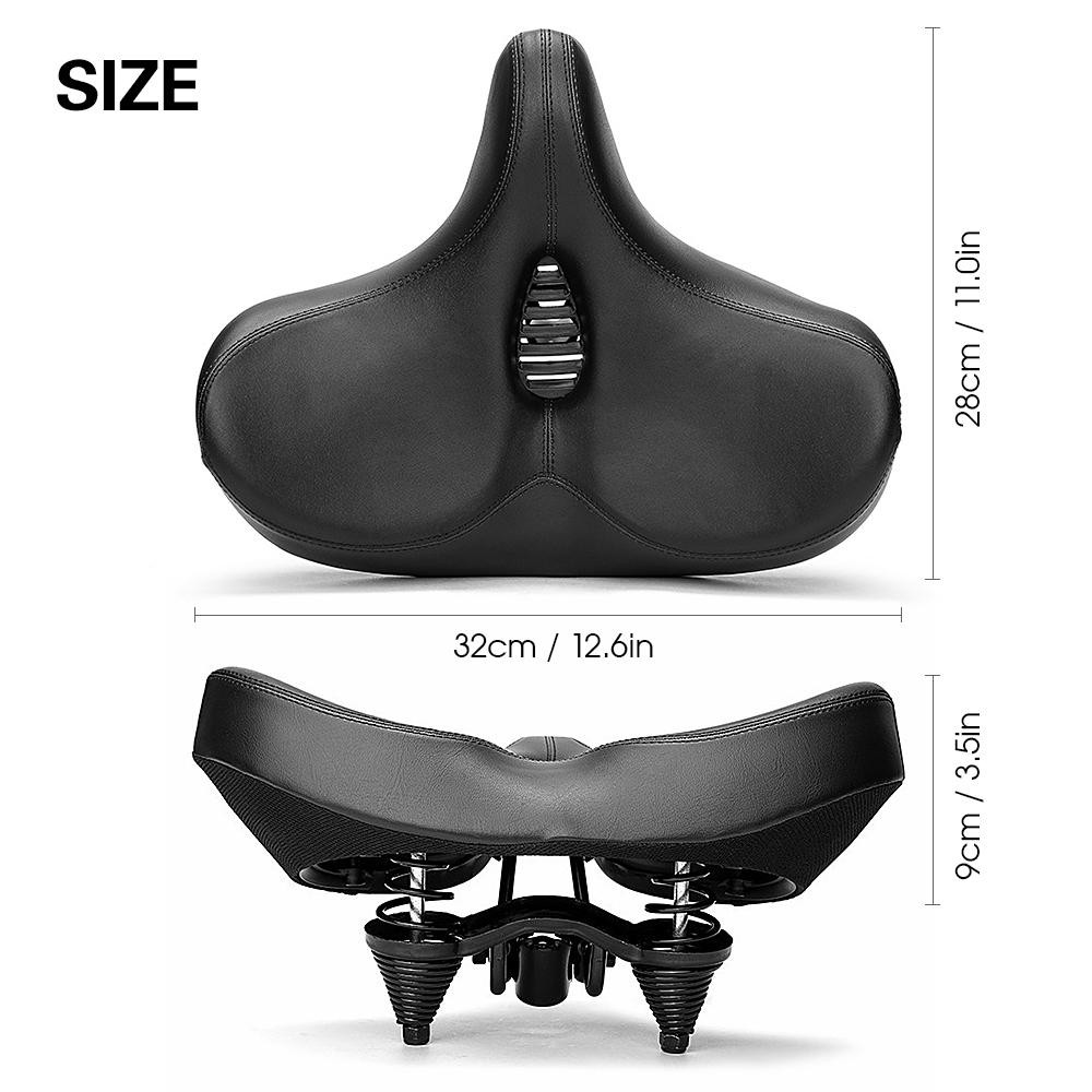 Bisiklet Ultra Geniş Rahat Yumuşak Yaylı Sele Koltuk Bisiklet Koltuğu Selesi 32x28