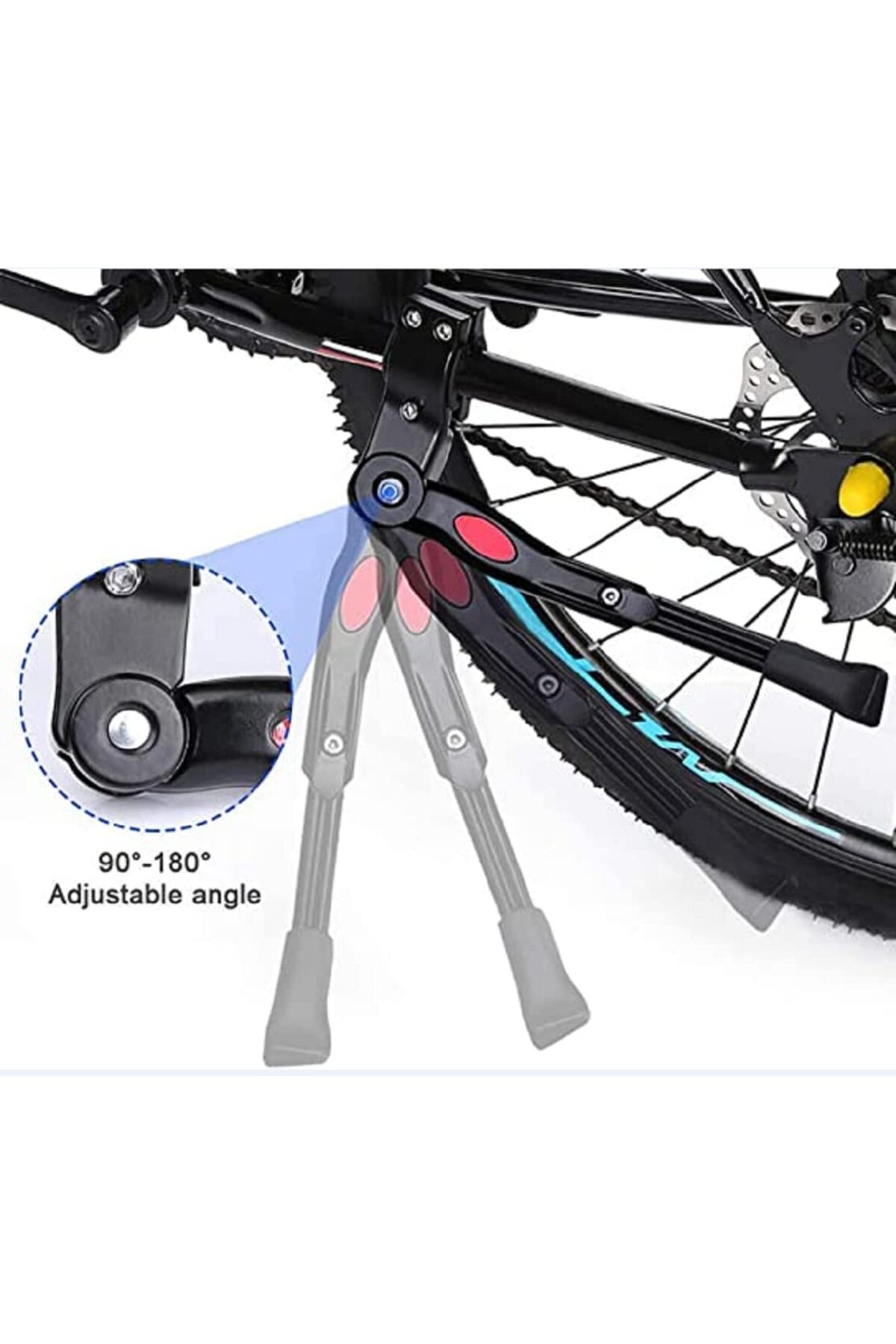 Bisiklet Park Ayağı Ayarlı Alüminyum Uzunluk Ayarlı Bisiklet Ayak Stand