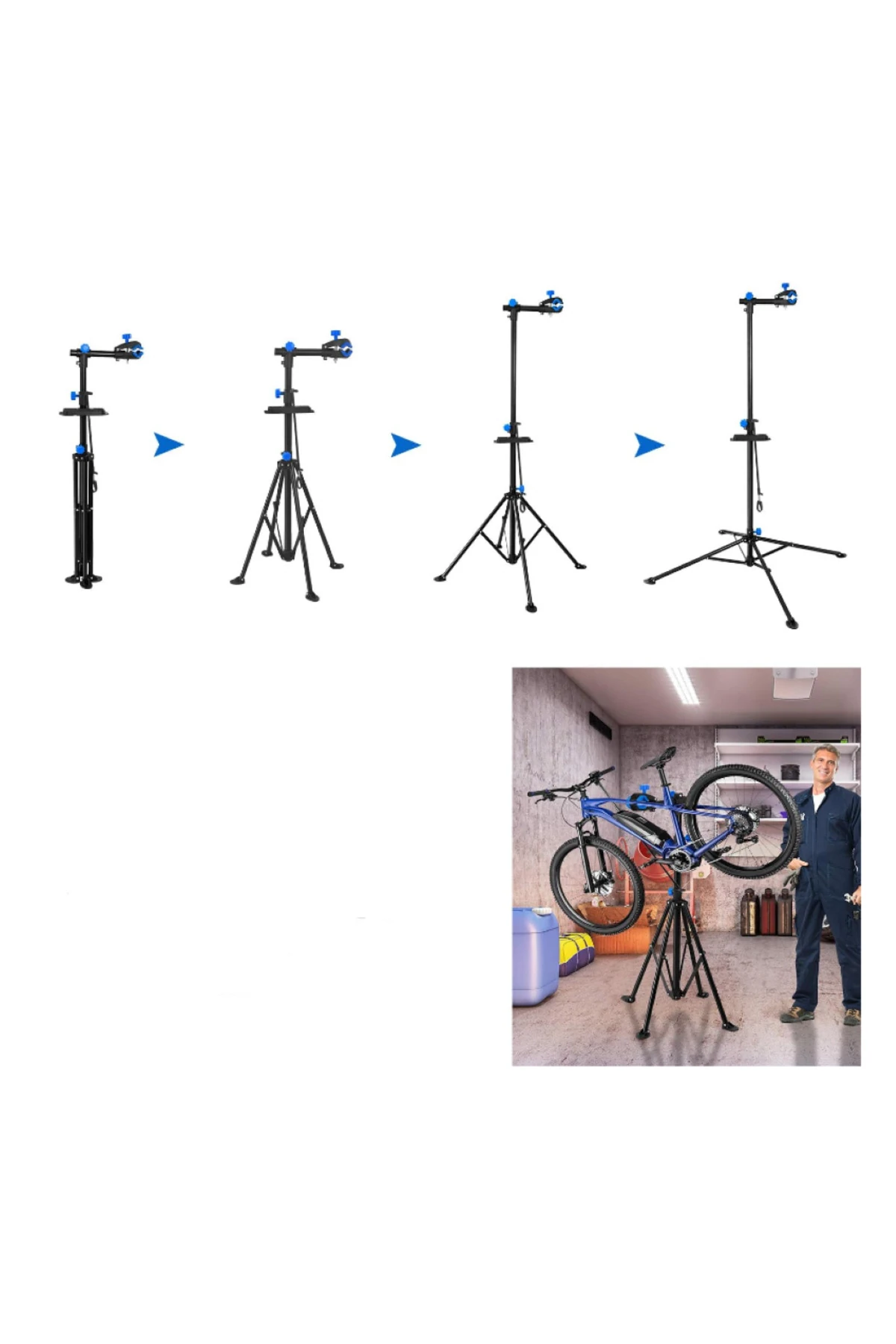 Katlanabilir Bisiklet Tamir Sehpası Tamir Tezgahı Servis Askı Aparatı Bisiklet Askısı Stand