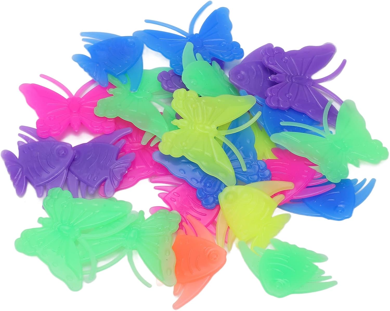 Bisiklet Jant Süsü 26 Adet Süs Jant Için Geçirmeli Bisiklet Aksesuarı (Bisiklet Süsü) Kelebek/Balık