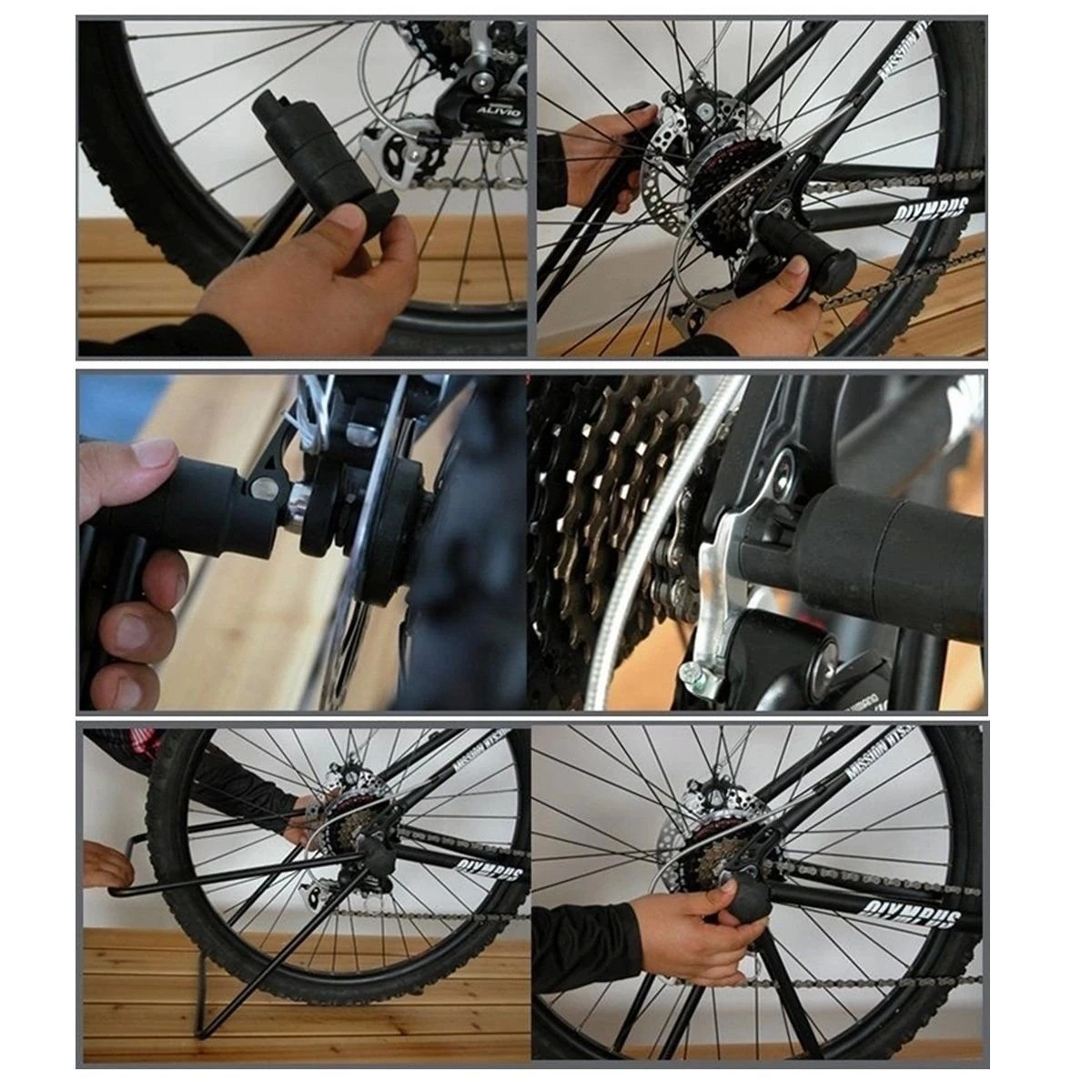 Bisiklet Ayar Akort Siyah Tamir Standı Sergi Standı Katlanabilir