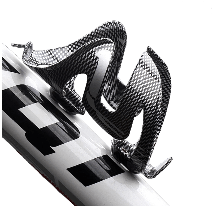 Bisiklet Karbon Desenli Suluk Matara Kafesi Plastik Siyah