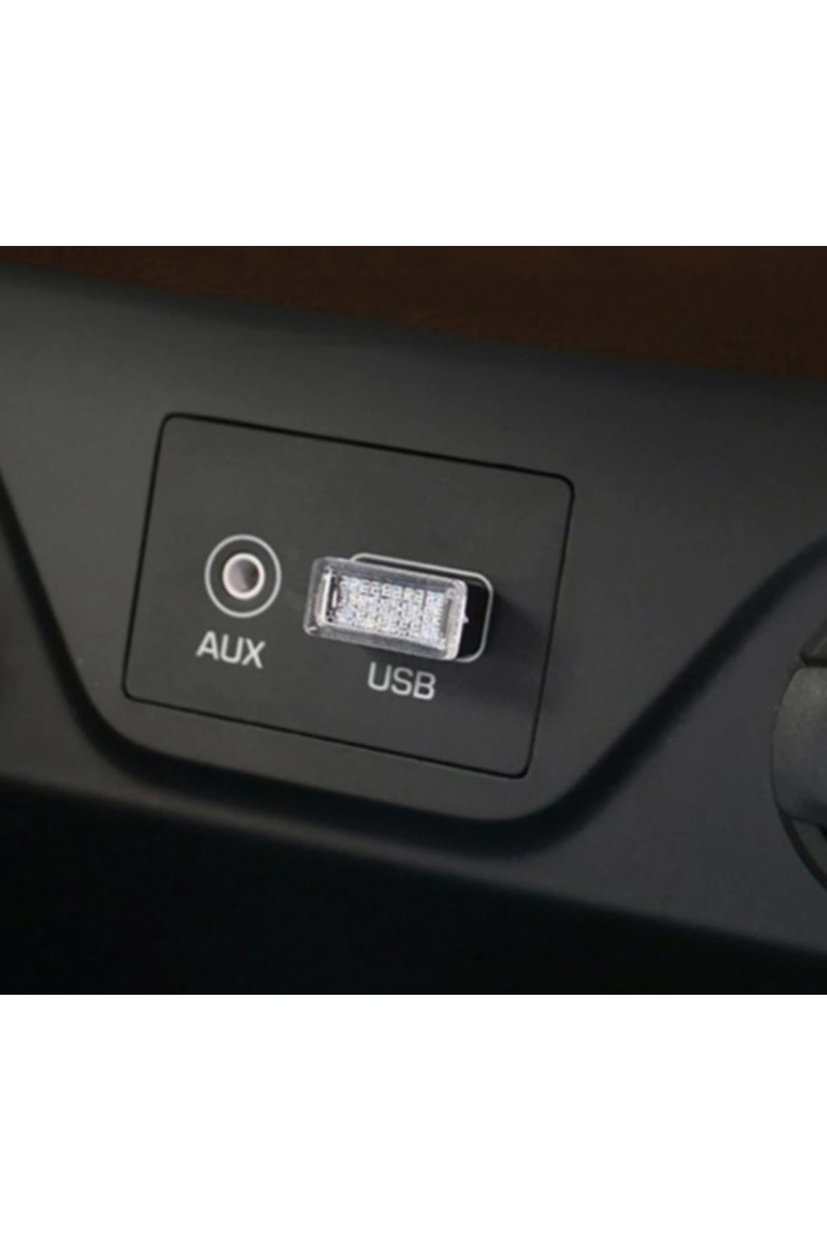 Araba Araç Usb Led Ambiyans Işığı Işık Beyaz