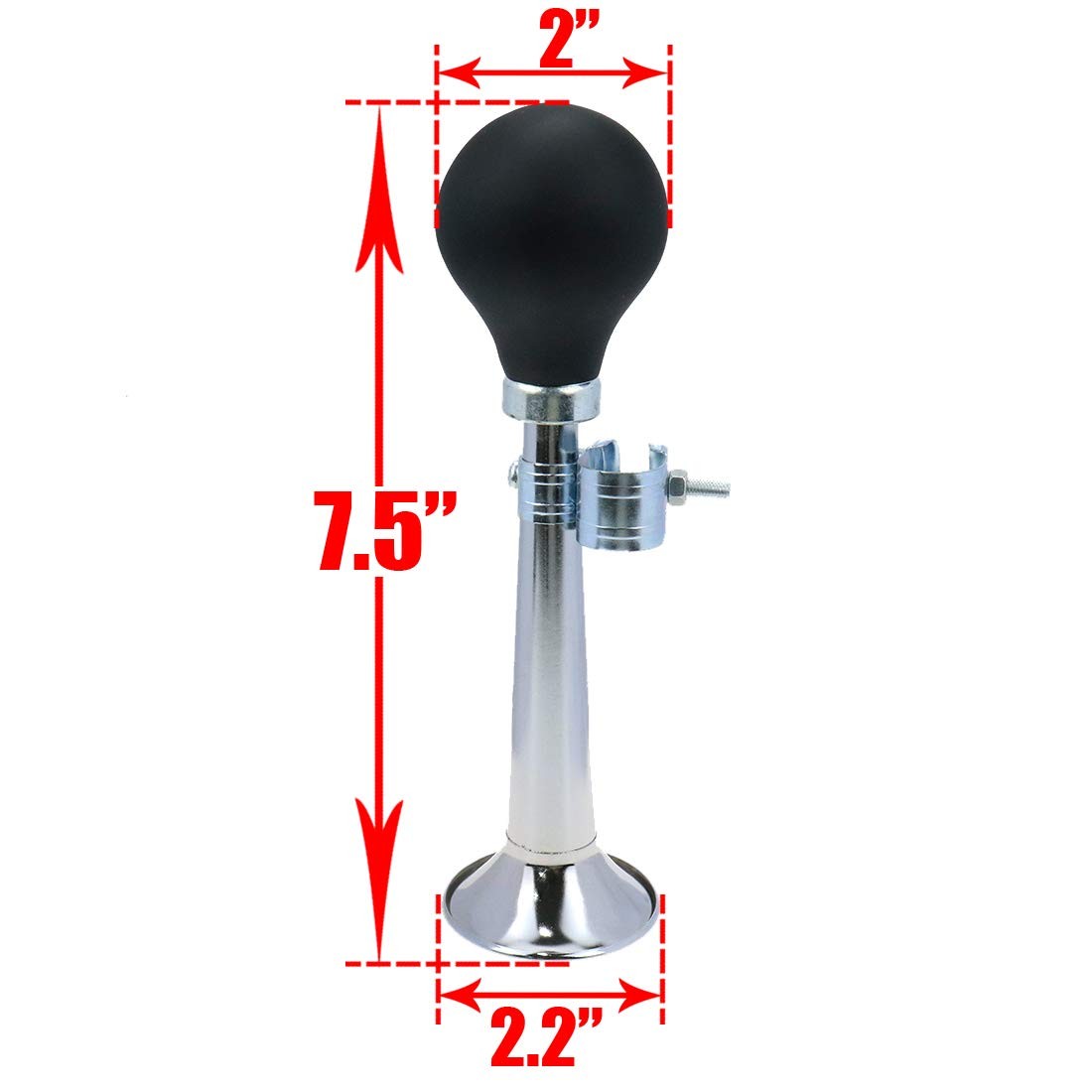 Havalı Metal Bisiklet Kornası Gümüş Bisiklet Zil Korna İkaz Bisiklet Korna