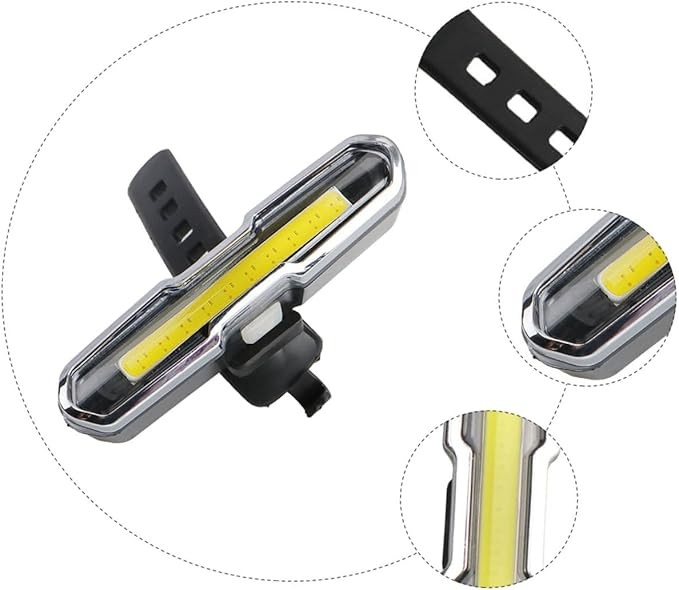 Su Geçirmez Usb Şarj Led Bisiklet Scooter Arka Işık Lambası Işık Bisiklet Aydınlatma İkaz