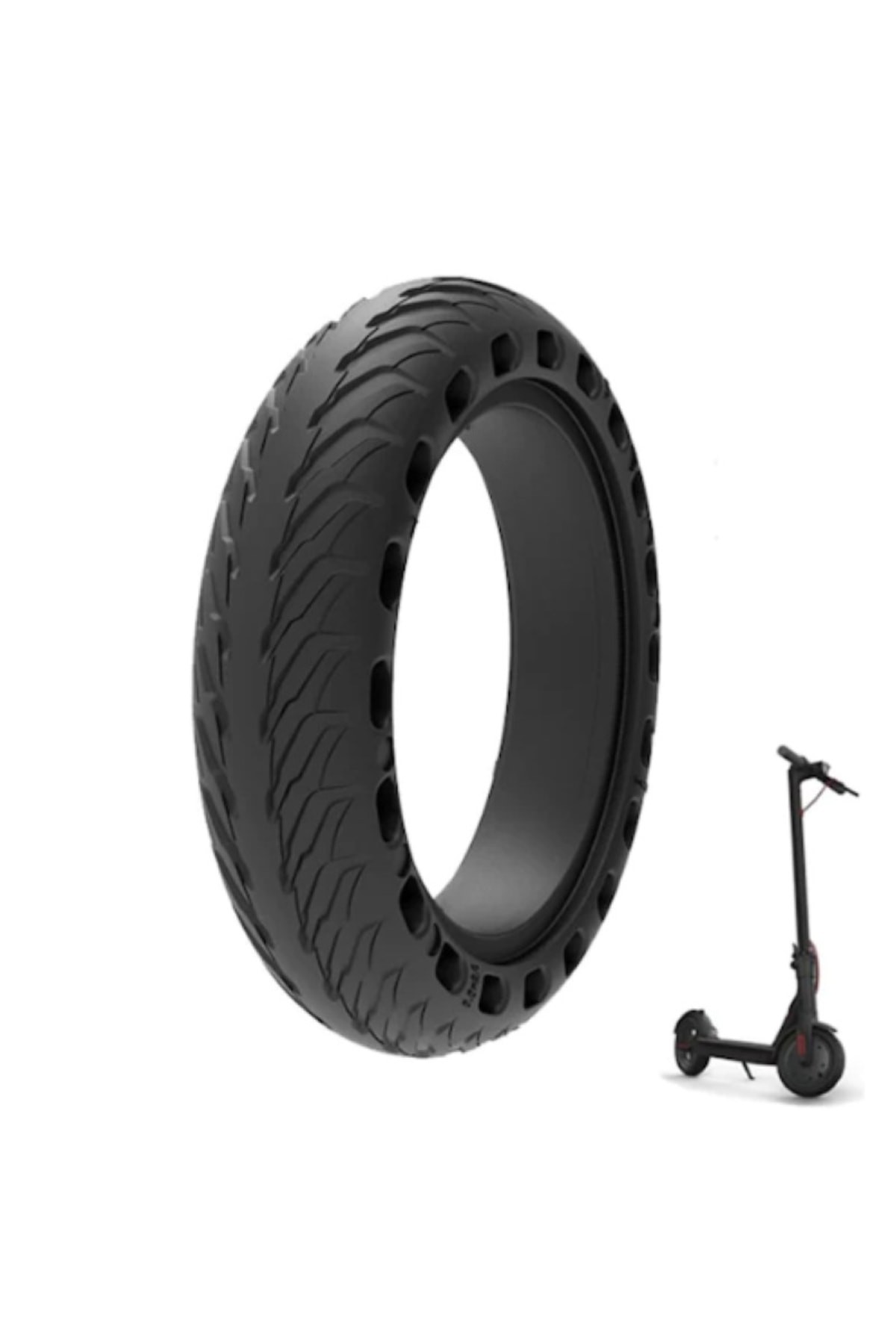 8.5 Inch Elektrikli Scooter Patlamaz Dolgu Lastik Esnek Kauçuk Tekerlek Lastiği Lastikleri