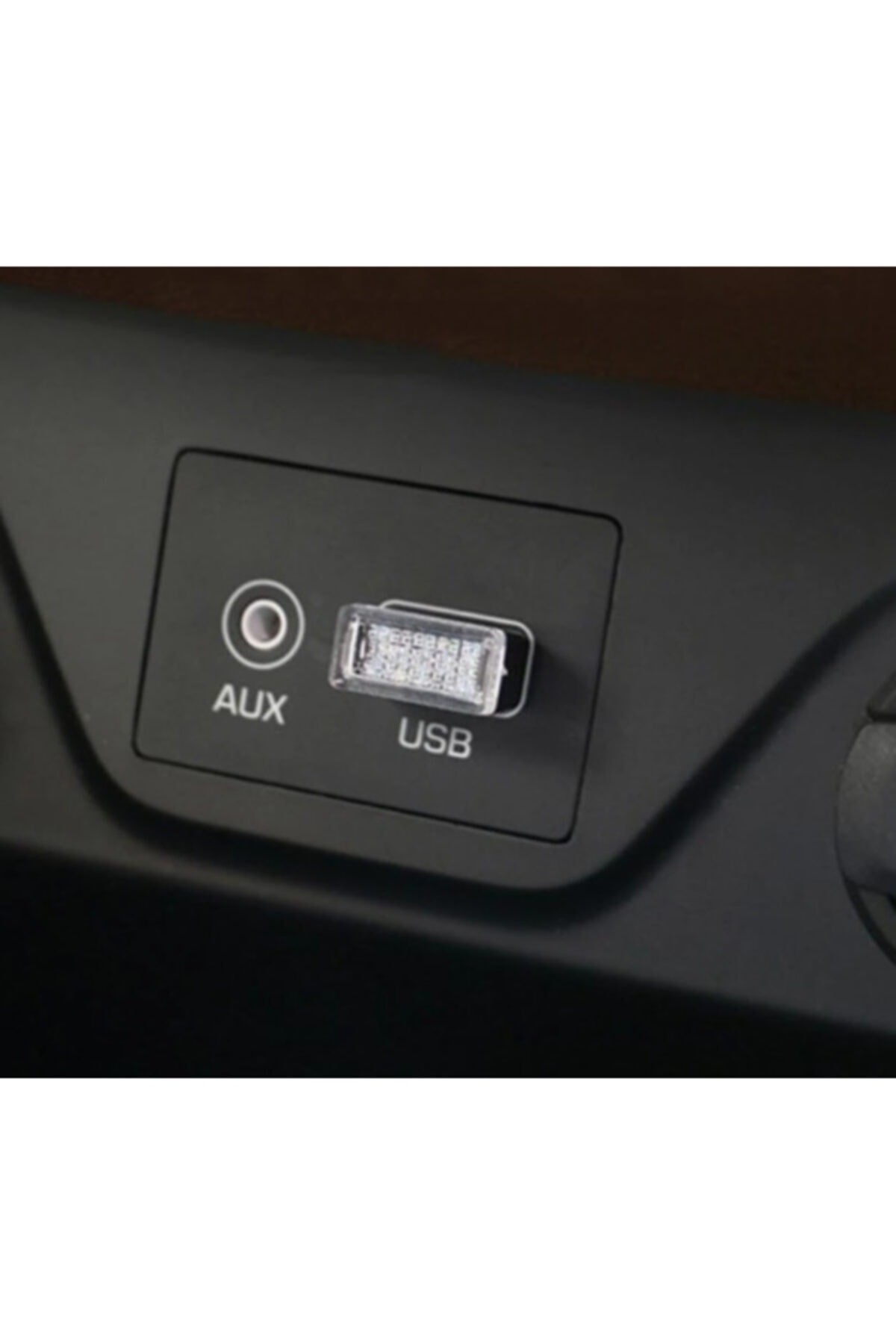 Araba Araç Usb Led Ambiyans Işığı Işık Mavi