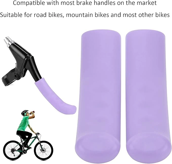 Bisiklet - Scooter Fren Kolu Koruyucu Tüm Bisikletlerle Uyumlu Bisiklet Fren Kol Koruma Mor