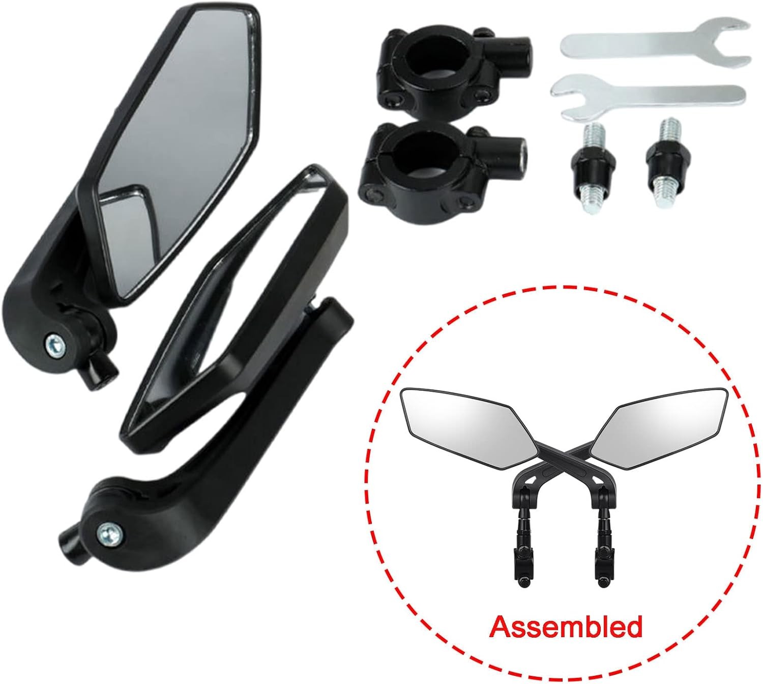 Bisiklet - Scooter Gidon Aynası - Dikiz Aynası Bisiklet Aksesuarı Bisiklet Ayna Scooter Ayna