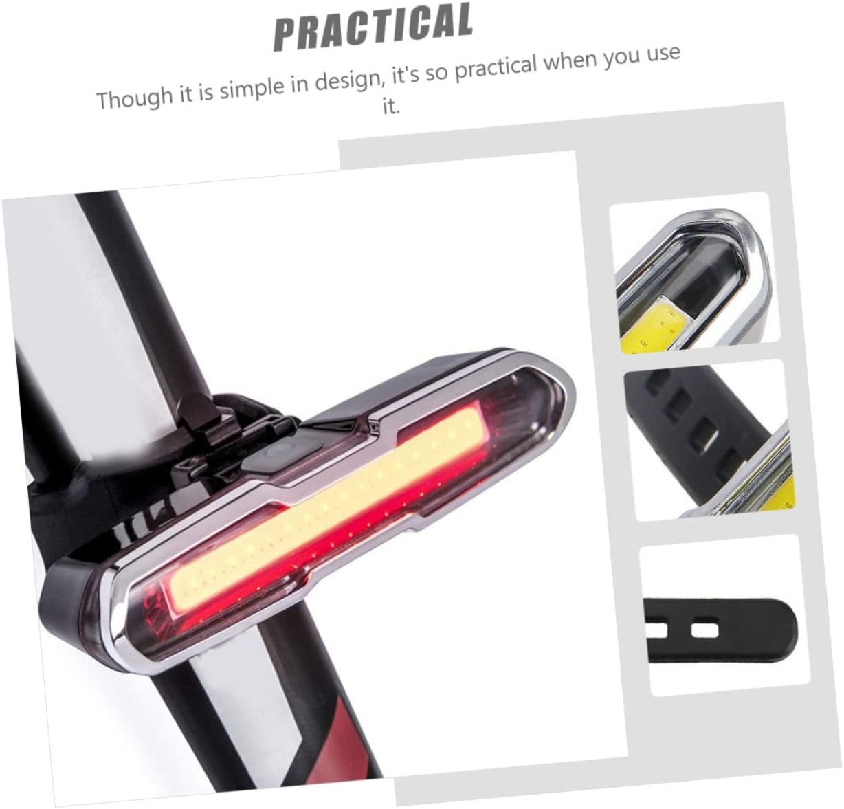 Su Geçirmez Usb Şarj Led Bisiklet Scooter Arka Işık Lambası Işık Bisiklet Aydınlatma İkaz