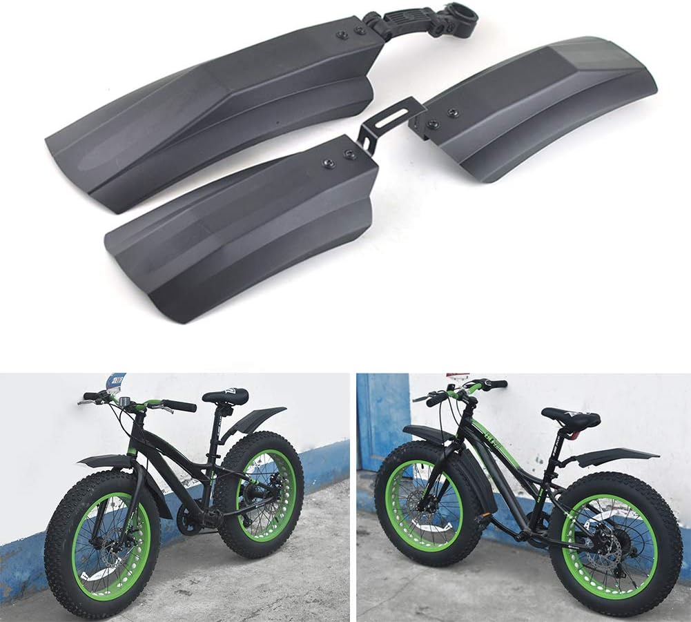 Plastik Ön Arka Bisiklet Geniş Çamurluk Seti 20-29 Jant E-bike / Fat Bike / Bisiklet Uyumlu