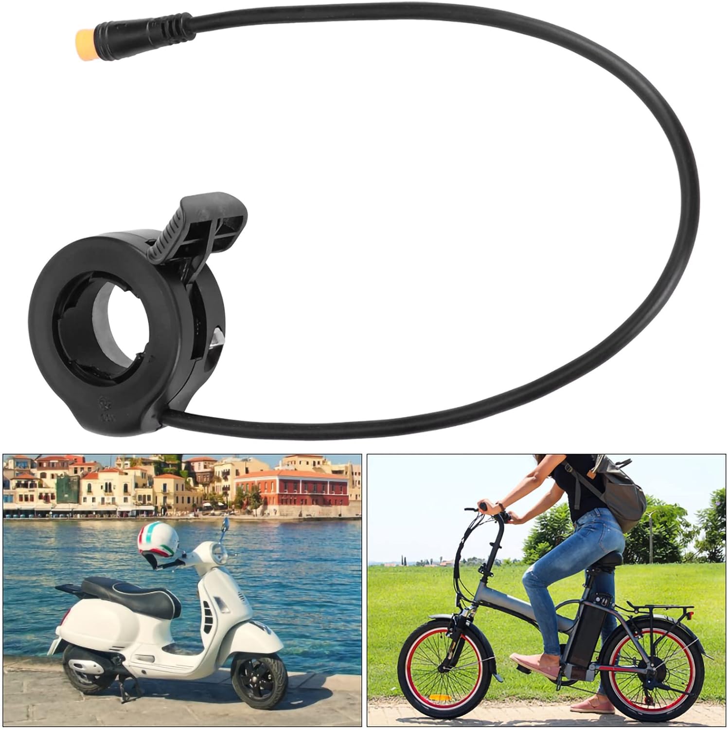  Elektrikli Bisiklet Parmak Gaz Kolu Hızlandırıcı Parmak El Gaz Kolu RKS SKYJET